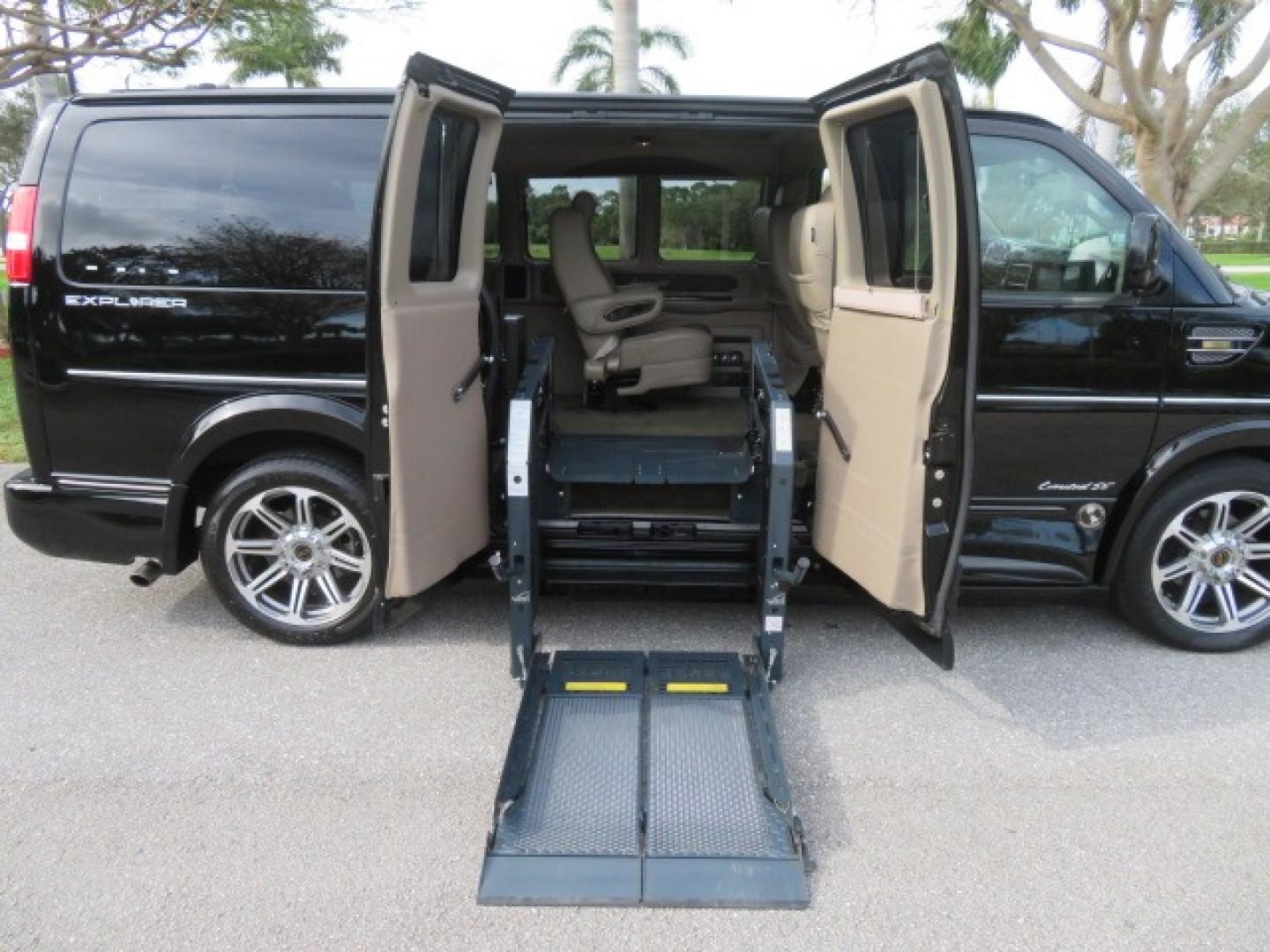 2017 Black /Tan and Brown 2 Tone Chevrolet Express (1GCWGAFG8H1) , located at 4301 Oak Circle #19, Boca Raton, FL, 33431, (954) 561-2499, 26.388861, -80.084038 - You are looking at a Gorgeous 2017 Chevy Express 2500 Explorer Handicap Wheelchair Conversion Van Fully Loaded With: 96K Original Miles, Power Side Entry Doors, VMI Side Entry Wheelchair Lift, 6 Way B and D Transfer Seat, Two Tone Leather Interior, Heated Front Seats, Front Sunroof, Rear Power Foldi - Photo#50